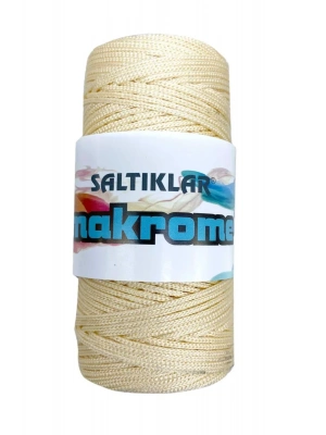 1 Adet Polyester Makrome İpi 270 Krem 100 gr