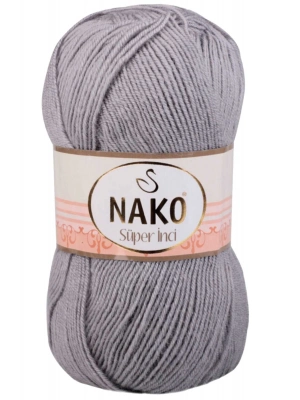 1 Adet Süper İnci El Örgü İpi 100 gr Gri 11538