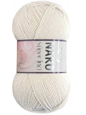 1 Adet Süper İnci El Örgü İpi 100 gr Koyu Krem 6383