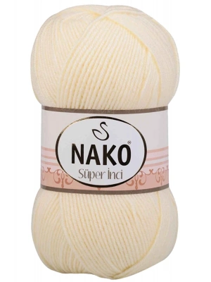 1 Adet Süper İnci El Örgü İpi 100 gr Krem 256