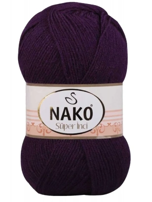 1 Adet Süper İnci El Örgü İpi 100 gr Mor 3260