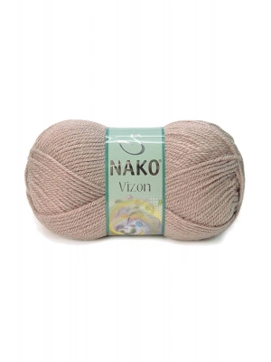 1 Adet Vizon Premium Akrilik El Örgü İpi Yünü Renk No:257 Sütlü Kahve