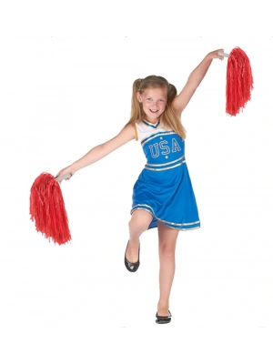 1 Çift ( 2 Adet ) Kırmızı Renk 23 Nisan Gösteri Ponponu