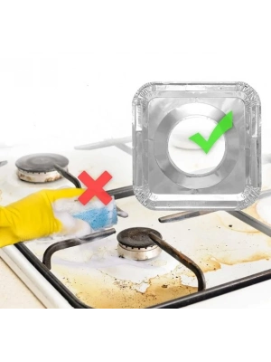 10 Adet Alüminyum Ocak Koruyucu Folyo