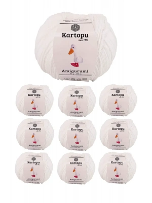 10 Adet Amigurumi El Örgü İpi 50gr 010