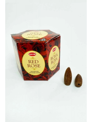 10 Adet Geri Akış Backflow Şelale Tütsü Konisi Tütsü Back Gül Kokulu