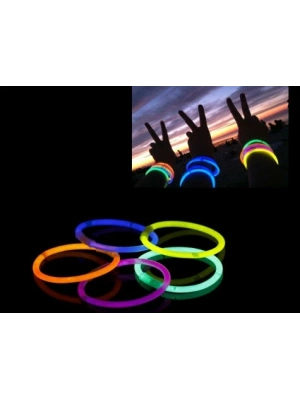 10 Adet Glow Stick Bracelet Fosforlu Kırılan Çubuk Bileklik