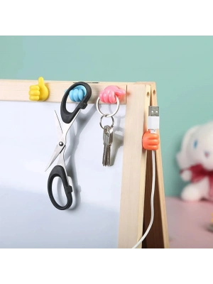 10 Adet Renkli Ok İşareti Kablo Sabitleyici Klipsler Kablo Düzenleyici Tutucu Yapışkanlı Askı