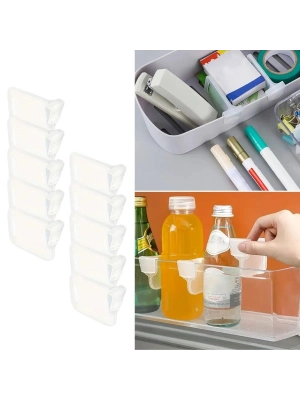 ®  10luŞeffaf Buzdolabı Yan Kapı Düzenleyici Buzdolabı Dolap İçi Bölümleyici Aparatlar