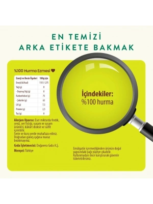 %100 Sade Hurma Ezmesi 400 Gr