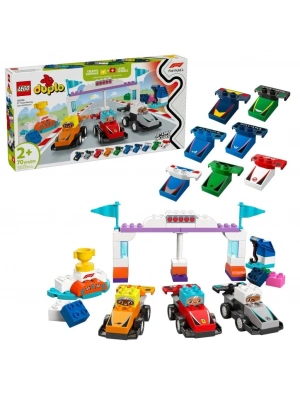 10445   Duplo F1 Takımı Yarış Arabaları ve Sürücüleri 70  parça +2aş