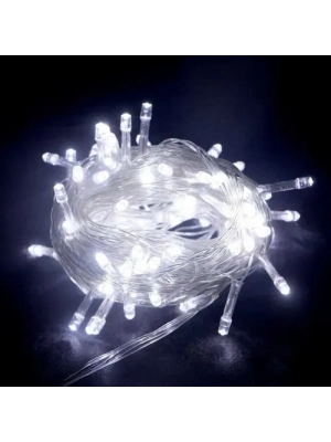 10m 100 LED Boncuk Lamba Beyaz Işık