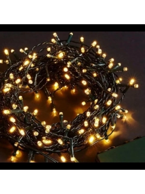 10m 100 Led Boncuk Lamba Gün Işığı Siyah Kablo
