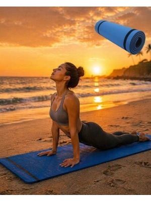10MM YOGA MATI MAVİ