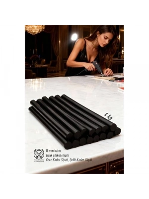 ® 11 mm Kalın 1 Kg Siyah Sıcak Silikon –Güçlü Yapışkan