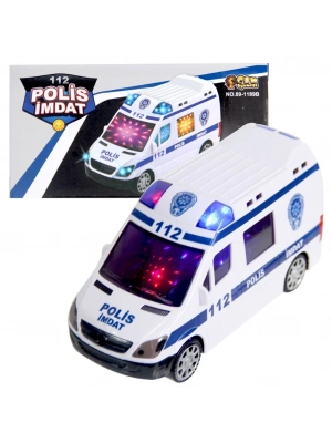 112 Polis İmdat 3D Işıklı Sesli Polis Aracı