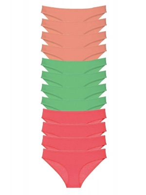 12 adet Süper Eko Set Likralı Kadın Slip Külot 509