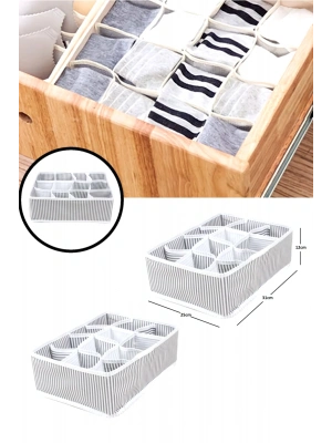 12 Bölmeli Pratik Bölmeli Çekmece Düzenleyici Organizer(iç Çamaşırı Kravat Çorap Düzenleyici)