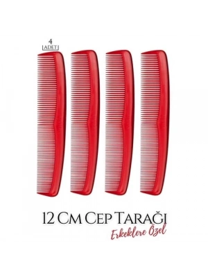 12 Cm Erkek Cep Tarağı 4 ADET