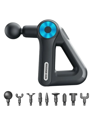 ®  12 Farklı Başlıklı Profesyonel Masaj Tabancası - Kas Gevşetici ve Yorgunluk Giderici Masaj Aleti