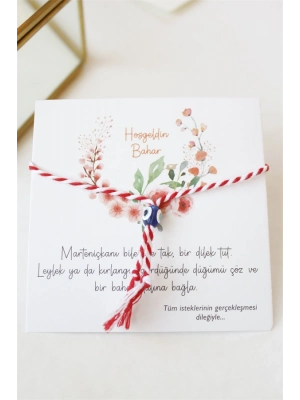 12li Paket Marteniçka İp Bileklik - Kırmızı