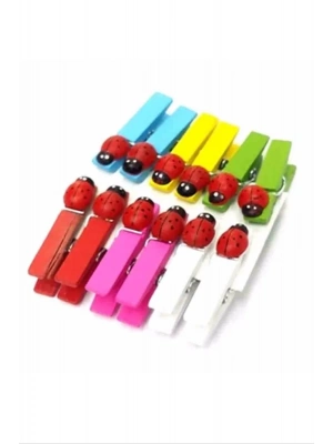 12li Uğur Böcekli Mini Sunum Mandal Royaleks-MLN-30280