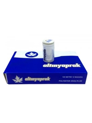 Altınyaprak ( 12pcs ) ( Beyaz ) ( 100 Mt ) Dikiş İplik*240