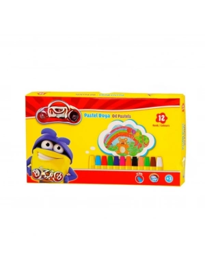 12 Renk Pastel Boya