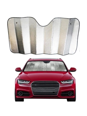 ®  120*55 cm Ambalajlı Vantuzlu Araç İçi Ön Cam Perdesi Katlanabilir Güneşlik