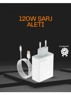 120 Watt Type C Şarj Başlığı Poco X3 X4 X5 Pro Uyumlu