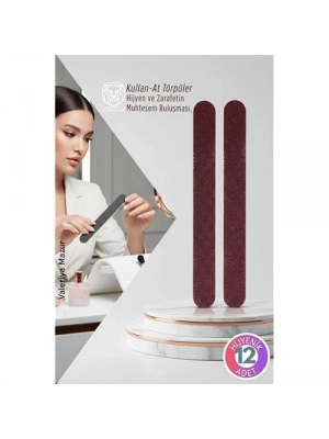 ® 12’li Hijyenik Kullan-At Çift Taraflı Törpü Seti Solingen Professional