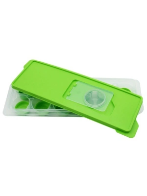 ®  12li Kapaklı Yapışmaz Silikon Tabanlı Plastik Küp Buz Kalıbı