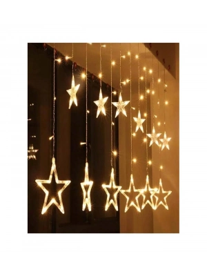 138 Ledli Yıldız Perde Işık 3 Metre