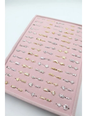 140lı Standlı Halka Tragus Küpe - ÇOK RENKLİ