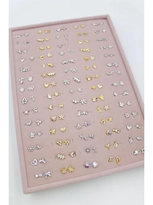 140lı Standlı Tragus Küpe - ÇOK RENKLİ