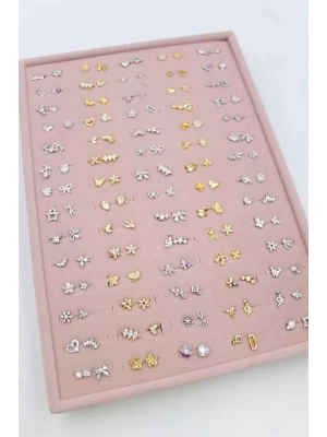 140lı Standlı Tragus Küpe - ÇOK RENKLİ
