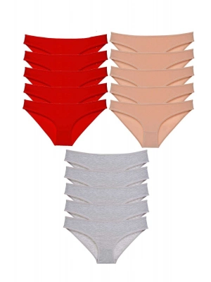 15 adet Süper Eko Set Likralı Kadın Slip Külot 513