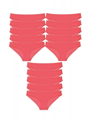 15 adet Süper Eko Set Likralı Kadın Slip Külot Fuşya