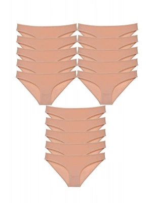 15 adet Süper Eko Set Likralı Kadın Slip Külot Ten