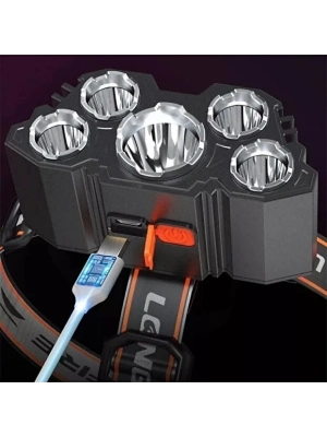 150W 5 LED Ultra Güçlü Kafa Lambası