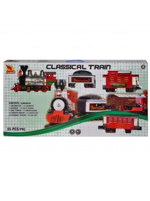 ® 1555 Klasik Tren Seti Sesli ve Işıklı 35 Parça