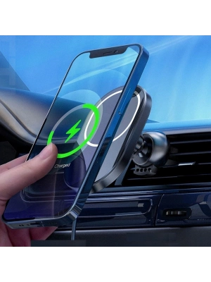 ®  15w Mıknatıslı Takılabilen Hızlı Şarj Tüm Cihaz Ve Araçlara Uyumlu Araç İçi Şarj Cihazı
