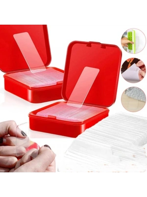 180 Parça Çift Taraflı Tekrar Kullanılabilir Yapışkan Bantlar