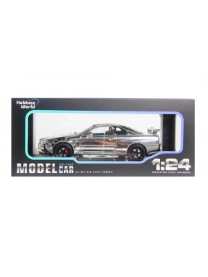 ® 1901-300 HOBBİEZ WORLD 1/24 R34 SHİNNY COLORS-EKN