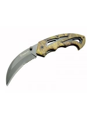 2-6 Karambit Outdoor Çakı 19 Cm - Plastik Kamuflaj Saplı