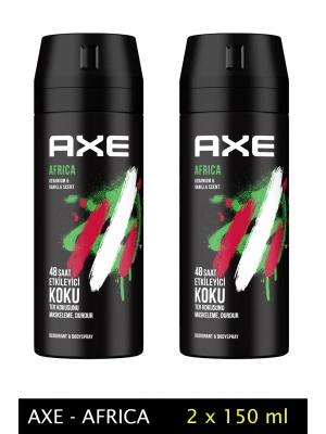2 Adet Axe Africa Erkek Deodorant Sprey 150 ml