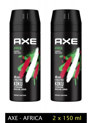 2 Adet Axe Africa Erkek Deodorant Sprey 150 ml