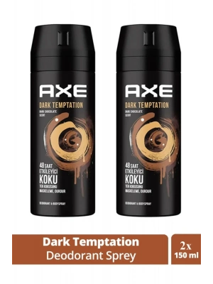 2 Adet Axe Dark Temptatıon Bay Parfüm Kofre 150 ml