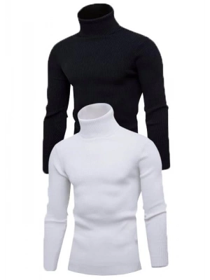 2 Adet   Kaşkorse Boğazlı Full Likralı Fitilli Body Kazak