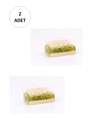 2 Adet Doğal Kabak Lifli Çay Ağacı Sabunu
